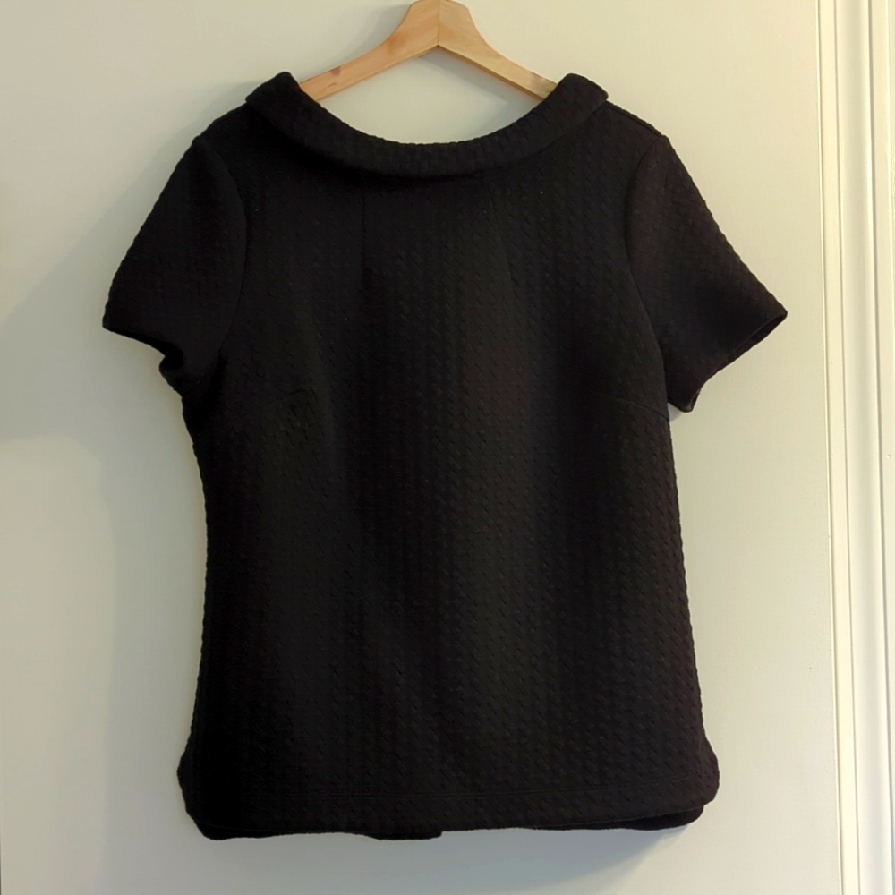 Boden 60s Style Short Sleeve Collared Top